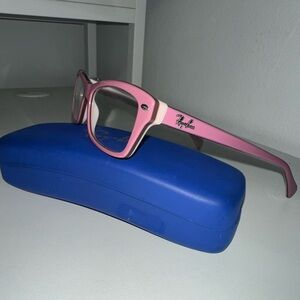 Ray-Ban Small Eyeglasses RB 1550 3656 JUNIOR Pink Rectangular Frame 4815 130